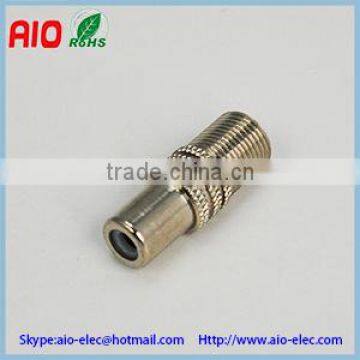 RF connector adaptor RCA female to F female