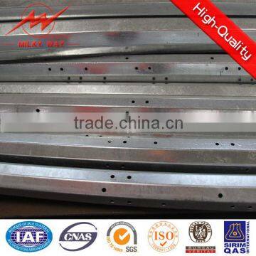 Hot dip galvanized tapered power steel outdoor electric pole