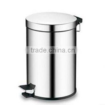 3L - 20L Stainless steel trash bin, household kitchen pedal-powered circular flip trash bin