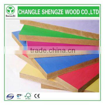 1220*2440 high quality colorful melamine faced MDF board