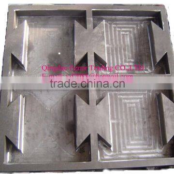 rubber tile making machine and mould