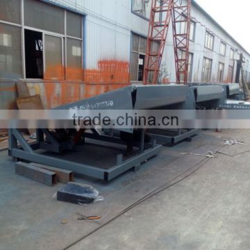 stationary hydraulic loading dock ramp for warehouse