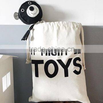 Heart Bear Eyelash Pattern Laundry Bag Pouch,Canvas Storage Bag for Toys Clothing,Baby Kids Toys Storage Bag Cute Wall Pocket photo-6