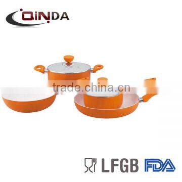 7 Pieces ceramic coated cookware set