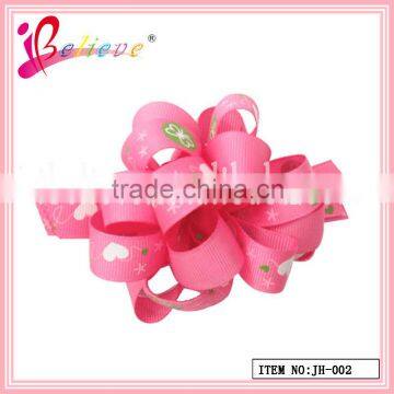 Chinese Manufacturer Wholesale Price no Fade Polyester Koker Curly Ribbon Hair Clip (XH1-001) photo-3