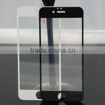 New product 2016 for iPhone 6 6S 3D curved full cover premium tempered glass screen protector black&white available