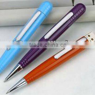 Popular promotional gift ballpen usb flash memory drive