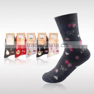 5 Pairs Women Wool Cashmere Warm Soft Casual Multicolor Winter Socks