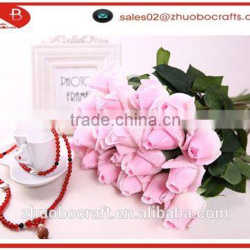 High Quality PU Moisturizing Rose Bud Artifical Flower Decoration photo-2