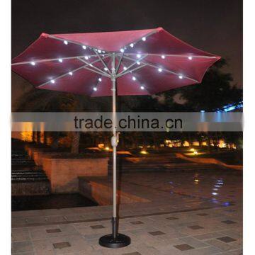Beach Umbrella Hand Open Personalized Light Led Circular Roman Outdoor Umbrella photo-3