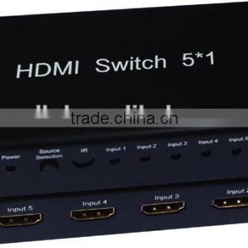 2016 Hottest Selling 5x1 V1.3 Mini HDMI Switcher WITH IR&Power In China