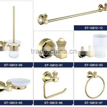 Fresh design Ceramic wall mounted bathroom accessories in gold set                        
                                                                                Supplier's Choice