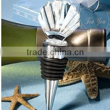 Seashell Crystal Wine Bottle Stopper Wedding Party Favors