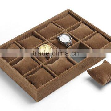 12 Grid Slots Brown Color Jewelry Organizer Watches Display Storage Box Case Gift Boxes Bracelet Display Shelf photo-4