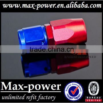 Hot Sale! Oil cooler Hose Fitting Straight Resuable Hose End AN4 AN6 AN8 AN10 AN12 Blue and Red