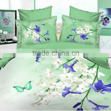 Printed 100 Polyester Microfiber Micro Peach Skin fabric for bed cover,bedsheet and matress