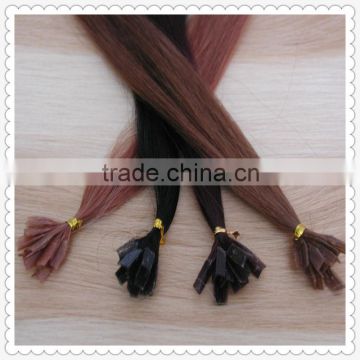 Factory Price 100% natural human hair Keratin Flat Tip Hair extension