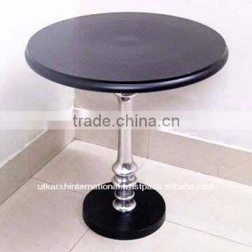Aluminium table/Round shape aluminium table/Aluminium breakfast table/Corner table/Coffee table/Living room table/Antique table