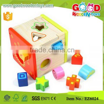 Wisdom Wooden Shape Sorting Box N Shape Sorter Cube Kids Fun Wooden Toys                        
                                                Quality Choice