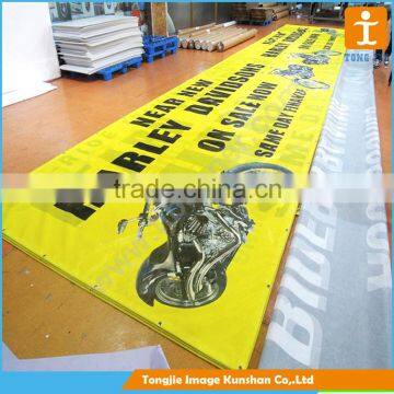 Fireproof customized fabric fence banner