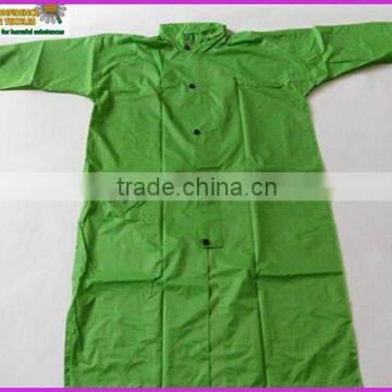 green disposable raincoat