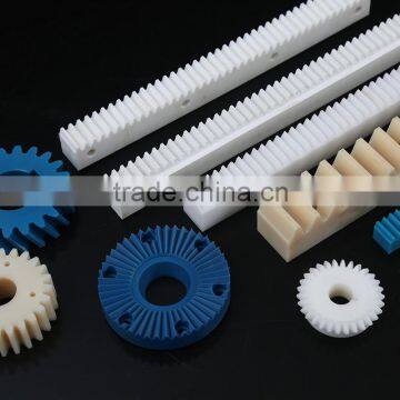 Guangzhou factory plastic nylon6 gear rack MC nylon gear rack and pinion for cnc machining