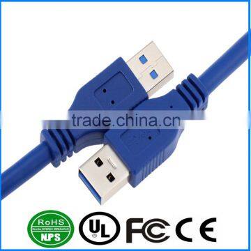 Superspeed USB 3.0 Type A Male to Type A Male Extension Cable Blue 1M 3.3FT