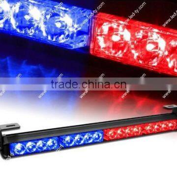 18" White LED Traffic Advisor Advising Emergency Strobe Scanner Light Bar