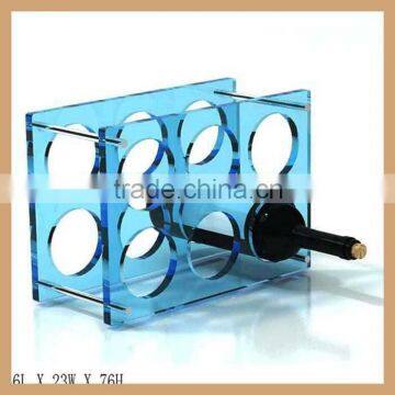 square shape customized acrylic wine display rack for wine