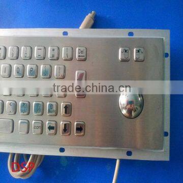 Precision Backlight Kiosk Metal Keyboard With Trackball photo-3