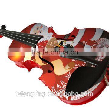 Christmas Theme Art Violin Style Popular Student Gift Violin photo-6