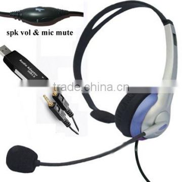 Lightweight Professional website USB Headset USB-69Svcmute