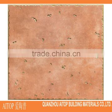 Interior decoration red polished crystal classical grained surface wall brick tile 600x600mm