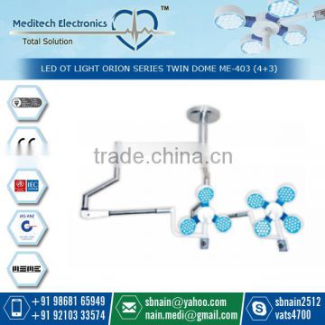 Twin Dome LED Surgical Operation Theater Light with Manual Focusing Option