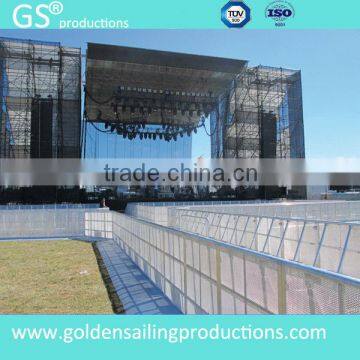 concert used aluminum crowd control barriers