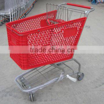 Plastic shopping trolley 120L