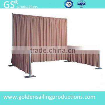 Fashion ceiling drape fabric, pipe and drape system for wedding decoration