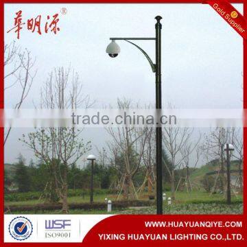 Outdoor garden application steel pole camera mounting system high quality steel monitor pole