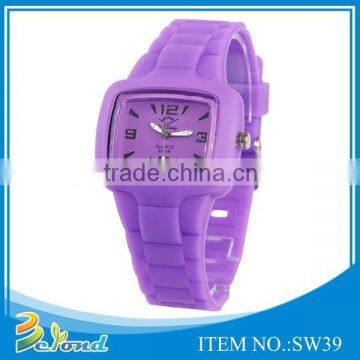 Candy colorf wholesale high quality good use sport silicone watch