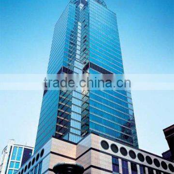 unitized glass curtain wall/frameless glass curtain wall