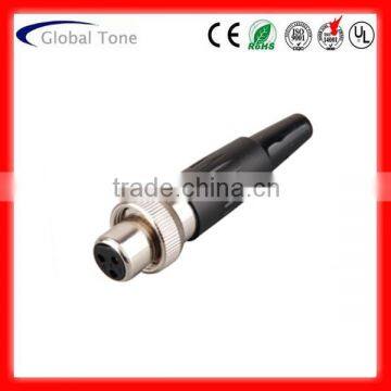 Mini XLR female with lock ring