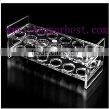 Clear acrylic KTV drinking test tube rack