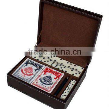 3 in 1 multiple leather game set