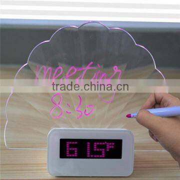 LED flashing table clock Message Board Alarm Clock