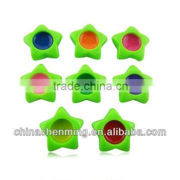 acrylic decoration star beads with bright color