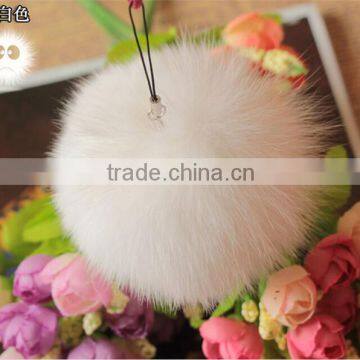 New Design Genuine Fox Fur Ball for Keychain Bag Toy Accessories photo-3