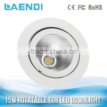 widely used all over the world 15w rotated led down light 90lm/w 80Ra