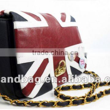 The New England flag Vintage messenger Crossbody Bag chain female