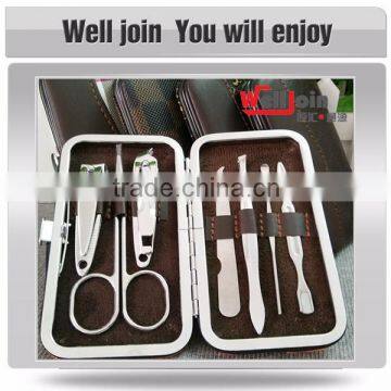 Stainless Steel logo printing manicure pedicure set