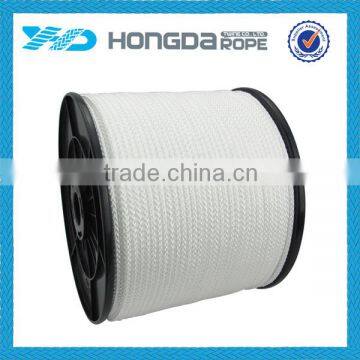 5mm nylon braided rope , white braided nylon rope in spool